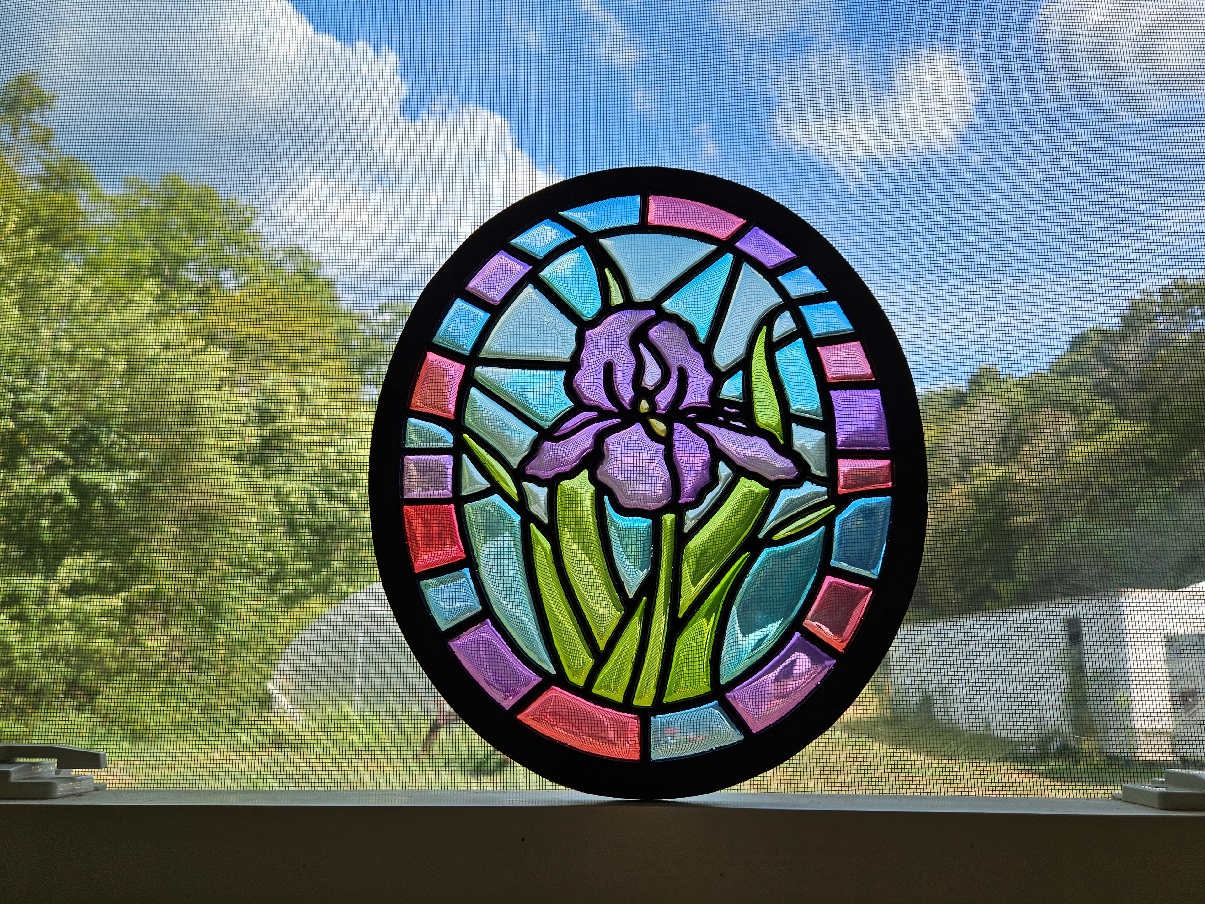 RESIN LIGHT CATCHER IRIS
