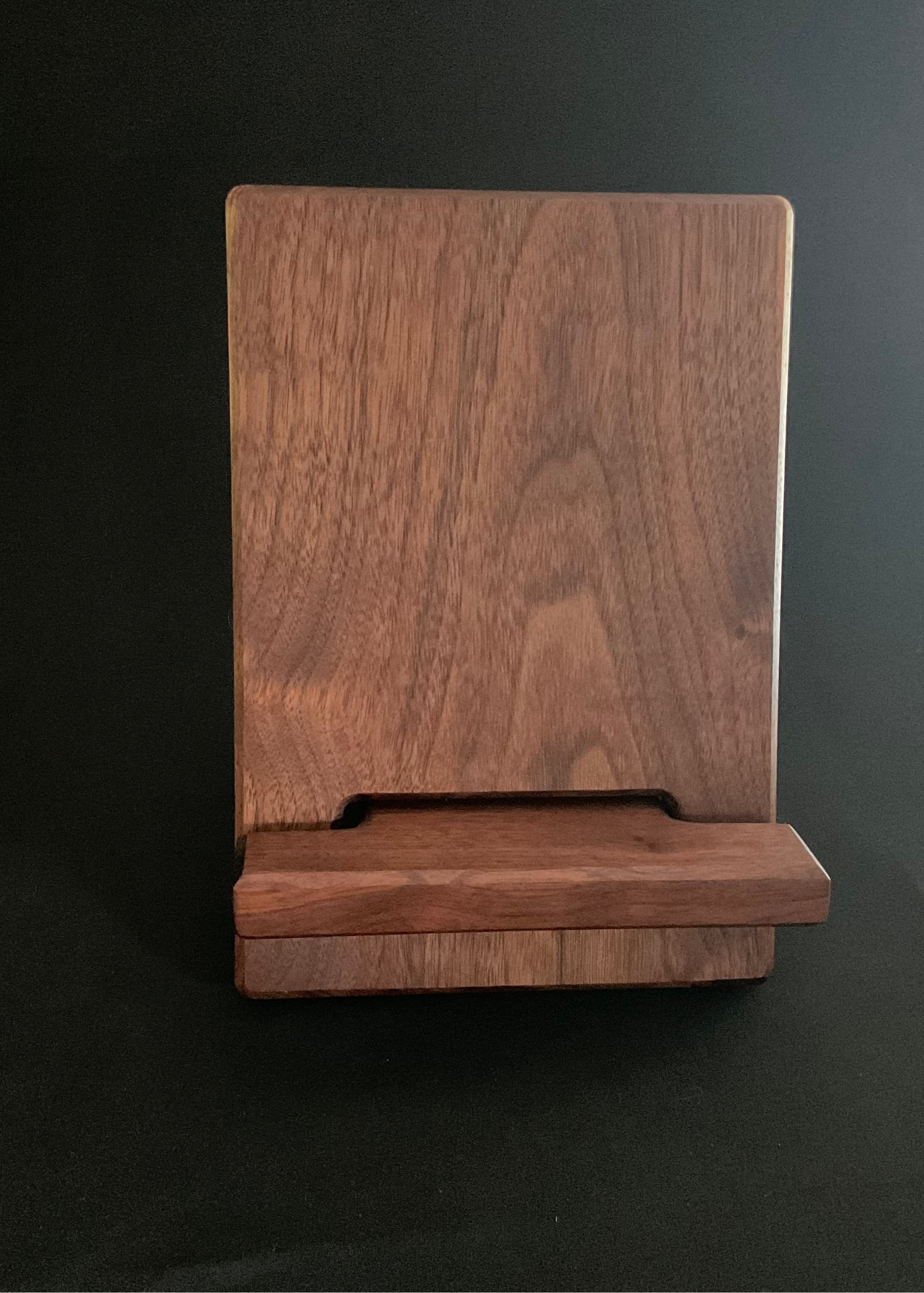 BLACK WALNUT TABLET HOLDER