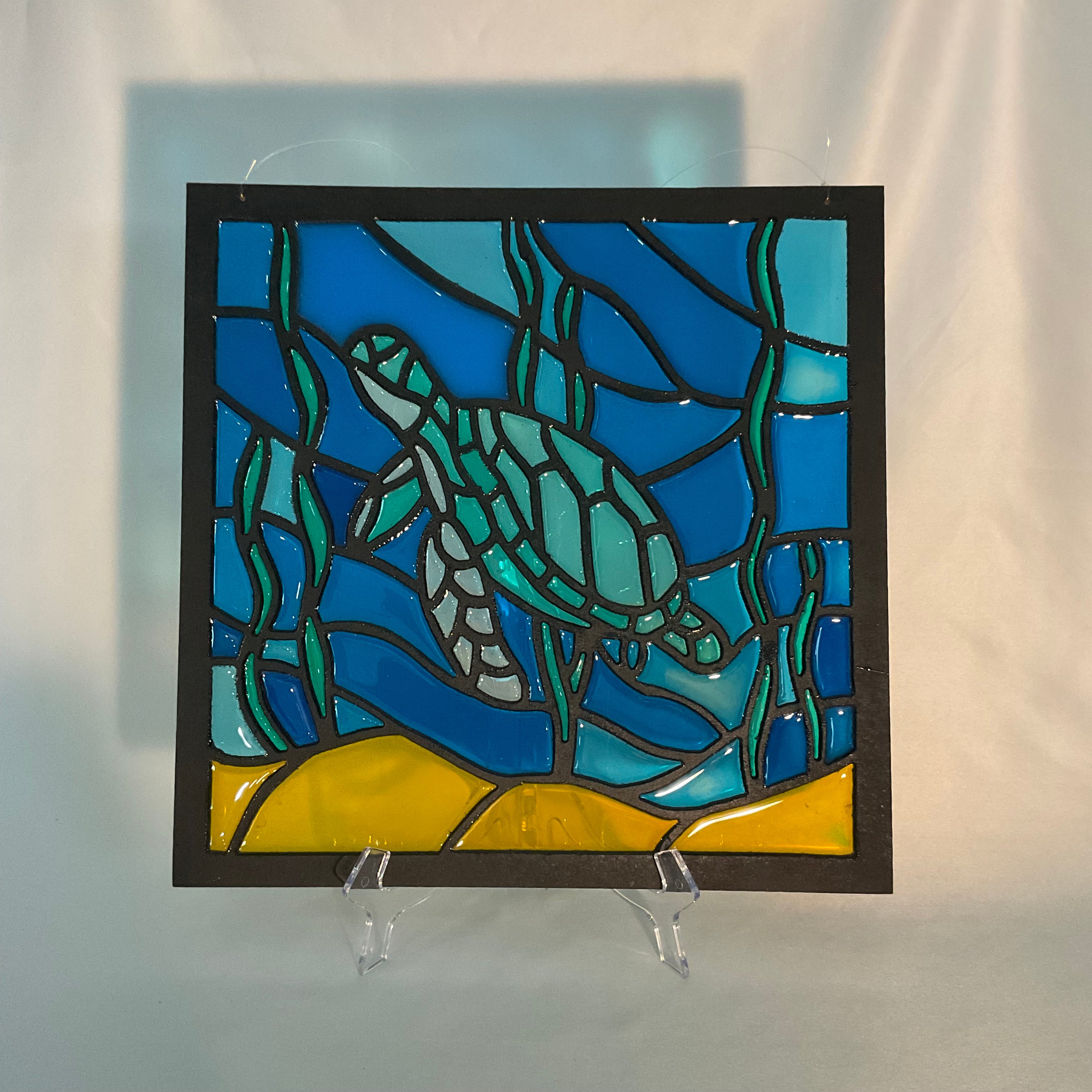 RESIN LIGHT CATCHER SEA TURTLE